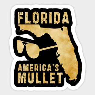 Florida america's mullet: Newest design for Florida america's mullet Sticker